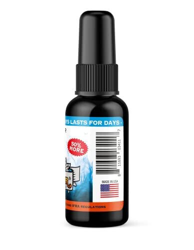 BluntPower (Baby Powder, 1 Pack) Concentrated Air Freshener Spray - Oil-Based Room Diffuser Spray - Long-Lasting Bathroom Scent, Car Freshener & Odor Eliminator - 4