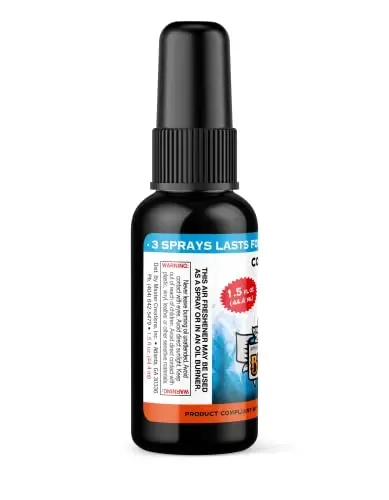 BluntPower (Cool Water, 1 Pack) Concentrated Air Freshener for Room and Car Spray - Oil-Based Diffuser Spray Bottle - Long-Lasting Bathroom Spray, Car Freshener, & Odor Eliminator Spray - 3