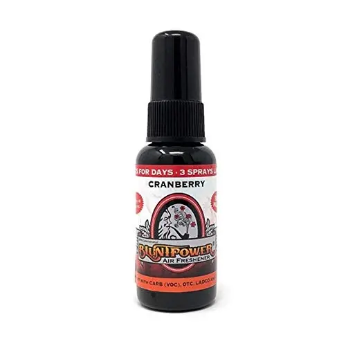 BluntPower (Cranberry, 1 Pack) Xona va mashina uchun konsentrlangan havo tozalagichi spreyi - Yog' asosidagi diffuzor spreyi idishi - Uzoq muddatli hammom spreyi, mashina uchun havo tozalagichi va hid yo'qotuvchi spreyi - BLUNTPOWER