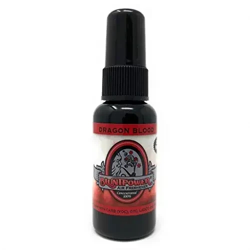 BluntPower (Dragon Blood, 1 Pack) Concentrated Air Freshener Spray - Oil-Based Room Diffuser Spray - Long-Lasting Bathroom Scent, Car Freshener & Odor Eliminator 