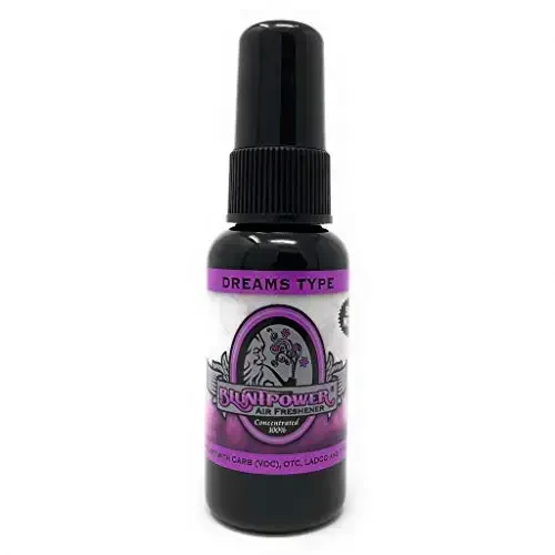 BluntPower (Dreams, 1 Pack) Xona va mashina uchun konsentrlangan havo tozalagichi spreyi - Yog' asosidagi diffuzor spreyi butilkasi - Uzoq muddatli hammom spreyi, mashina uchun havo tozalagichi va hid yo'qotuvchi sprey 