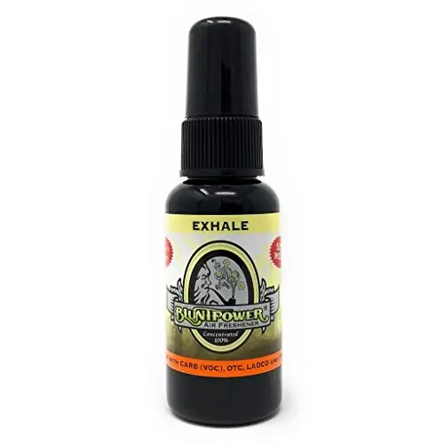 BluntPower (Exhale, 1 Pack) Xona va mashina uchun konsentrlangan havo tozalagichi spreyi - Yog' asosidagi diffuzor spreyi shishasi - Uzoq muddatli hammom spreyi, mashina tozalagichi va hid yo'qotuvchi spreyi 