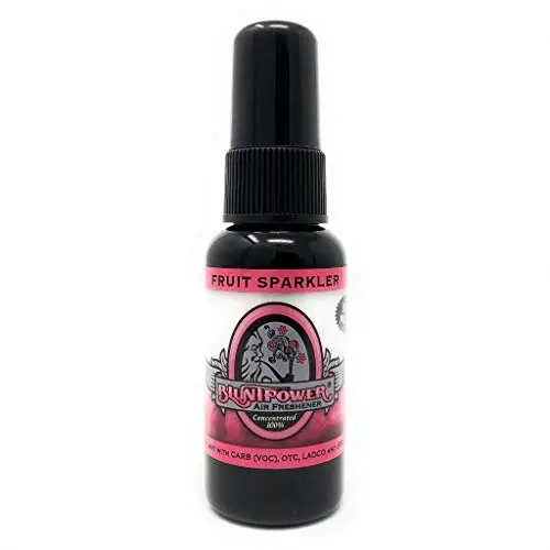 BluntPower (Fruit Sparkler, 1 Pack) Xona va mashina purkagichi uchun konsentrlangan havo tozalagichi - Yog' asosidagi diffuzor purkagich shishasi - Uzoq muddatli hammom purkagichi, mashina havo tozalagichi va hid yo'qotuvchi purkagich - 1