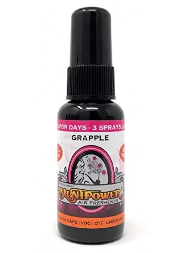 BluntPower (Grapple, 1 Pack) Concentrated Air Freshener for Room and Car Spray - Oil-Based Diffuser Spray Bottle - Long-Lasting Bathroom Spray, Car Freshener, & Odor Eliminator Spray - BLUNTPOWER