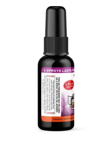 BluntPower (Hip Hop Breeze, 1 Pack) Concentrated Air Freshener for Room and Car Spray - Oil-Based Diffuser Spray Bottle - Long-Lasting Bathroom Spray, Car Freshener, & Odor Eliminator Spray - 3