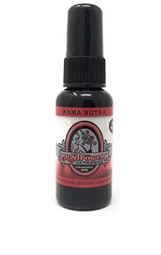 BluntPower (Kama Sutra, 1 Pack) Concentrated Air Freshener for Room and Car Spray - Oil-Based Diffuser Spray Bottle - Long-Lasting Bathroom Spray, Car Freshener, & Odor Eliminator Spray 