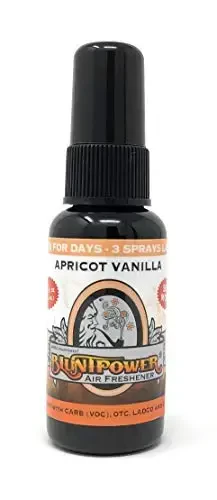 BluntPower (Apricot Vanilla, 1 Pack) Concentrated Odor Eliminator & Diffuser Oil - Room Deodorizer, Odor Eliminator, Air Freshener - Premium Oil Based Air Freshener - 1