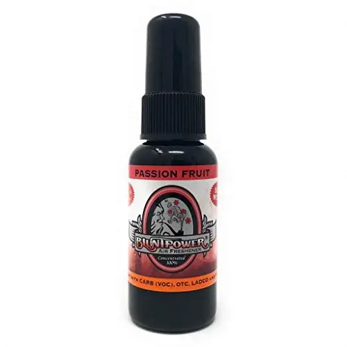 BluntPower Concentrated Air Freshener - Passion Fruit (1 Pack) for Room and Car - Oil-Based Diffuser Spray Bottle - Long-Lasting Bathroom, Car Freshener & Odor Eliminator - 1