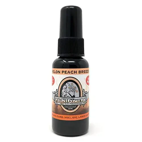 BluntPower Concentrated Air Freshener (Melon Peach Breeze, 1 Pack) for Room and Car - Oil-Based Diffuser Spray Bottle - Long-Lasting Bathroom, Car Freshener, & Odor Eliminator - BLUNT POWER