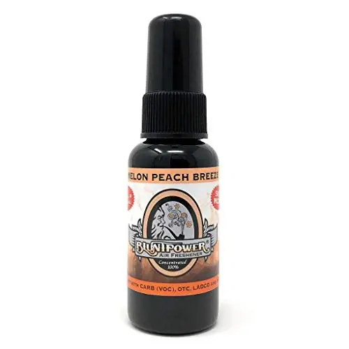 BluntPower Concentrated Air Freshener (Melon Peach Breeze, 1 Pack) for Room and Car - Oil-Based Diffuser Spray Bottle - Long-Lasting Bathroom, Car Freshener, & Odor Eliminator - BLUNTPOWER