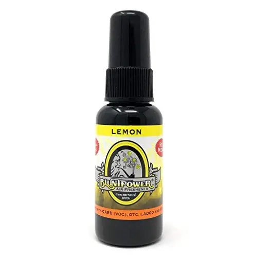 BluntPower Concentrated Air Freshener (Lemon, 1 Pack) for Room and Car - Oil-Based Diffuser Spray Bottle - Long-Lasting Bathroom, Car Freshener, & Odor Eliminator - BLUNTPOWER