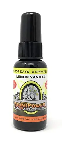 BluntPower (Lemon Vanilla, 1 Pack) Concentrated Odor Eliminator & Diffuser Oil - Room Deodorizer, Odor Eliminator, Air Freshener - Premium Oil Based Air Freshener - 1