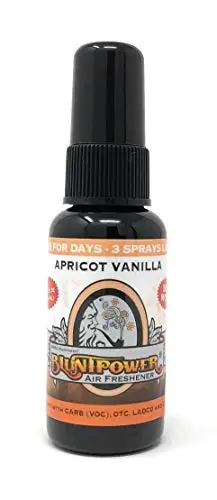 BluntPower (O'rikli vanil, 1 Pack) Konsentrlangan hid yo'qotuvchi va diffuzor moyi - Xona dezodoranti, hid yo'qotuvchi, havo tozalagich - Premium moy asosidagi havo tozalagich 