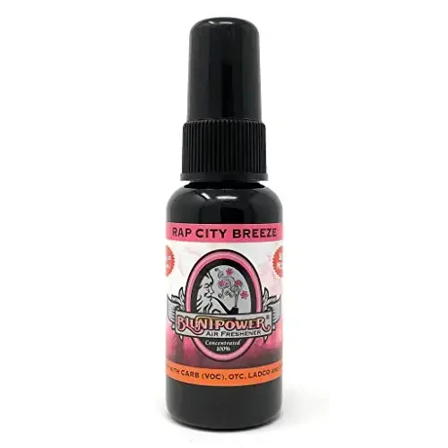 BluntPower (Rap City Breeze, 1 Pack) Xona va mashina uchun konsentrlangan havo tozalagichi spreyi - Yog' asosidagi diffuzor spreyi butilkasi - Uzoq muddatli hammom spreyi, mashina uchun havo tozalagichi va hid yo'qotuvchi spreyi - 1