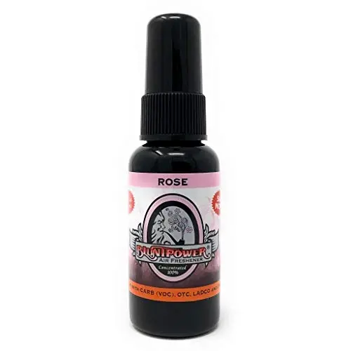 BluntPower (Rose, 1 Pack) Xona va mashina uchun konsentrlangan havo tozalagichi spreyi - Yog' asosidagi diffuzor spreyi butilkasi - Uzoq muddatli hammom spreyi, mashina uchun havo tozalagichi va hid yo'qotuvchi spreyi 
