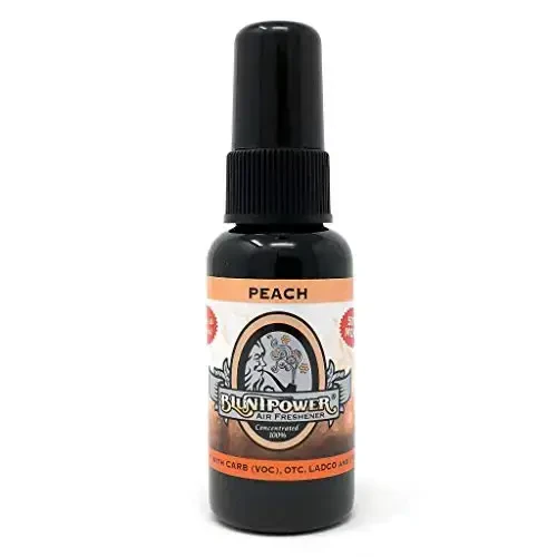 BluntPower (Peach, 1 Pack) Concentrated Odor Eliminator & Diffuser Oil - Room Deodorizer, Odor Eliminator, Air Freshener - Premium Oil Based Air Freshener 
