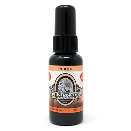 BluntPower (Shaftoli, 1 dona) Konsentrlangan hid yo'qotuvchi va diffuzor moyi - Xona dezodoranti, hid yo'qotuvchi, havo tozalagich - Premium moy asosidagi havo tozalagich 