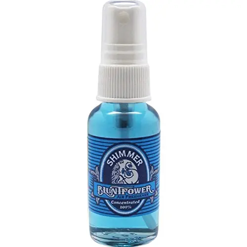 BluntPower (Shimmer, 1 Pack) Xona va mashina uchun konsentrlangan havo tozalagichi spreyi - Yog 'asosidagi diffuzor spreyi shishasi - Uzoq muddatli hammom spreyi, mashina uchun havo tozalagichi va hidni yo'qotuvchi sprey - BLUNTPOWER