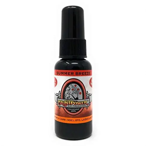 BluntPower (Summer Breeze, 1 Pack) Concentrated Air Freshener for Room and Car Spray - Oil-Based Diffuser Spray Bottle - Long-Lasting Bathroom Spray, Car Freshener, & Odor Eliminator Spray - 1