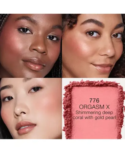 Blush-Orgasm X - 776 (shimmering deep coral with gold pearl) - 2