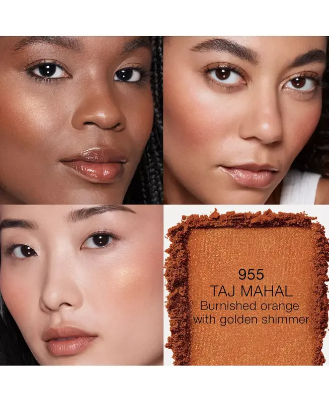 Blush-Taj Mahal - 955 (burnished orange with golden shimmer) - 2