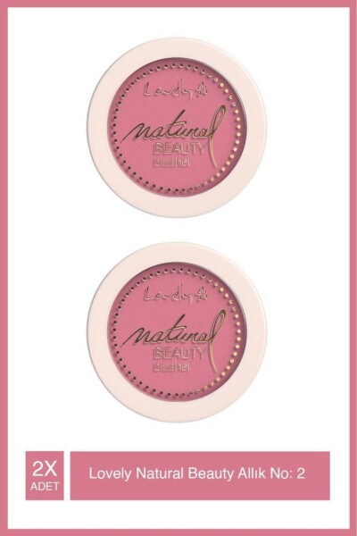 Blusher Natural Beauty 2 Pembe Allık *2 Adet - 1