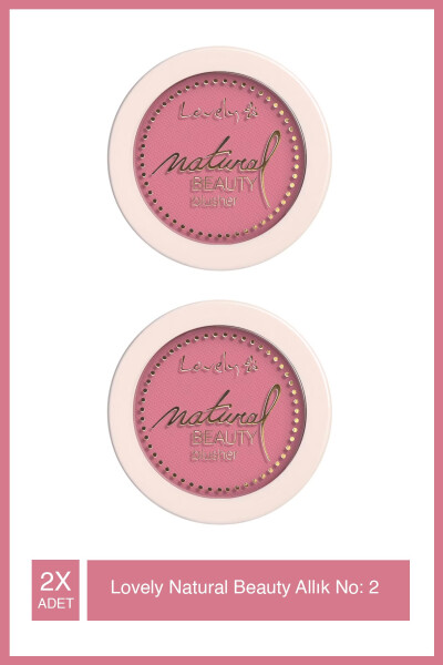 Blusher Natural Beauty 2 Pembe Allık *2 Adet - 2