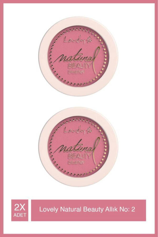 Blusher Natural Beauty 2 Pink Blush *2 Pieces - 1