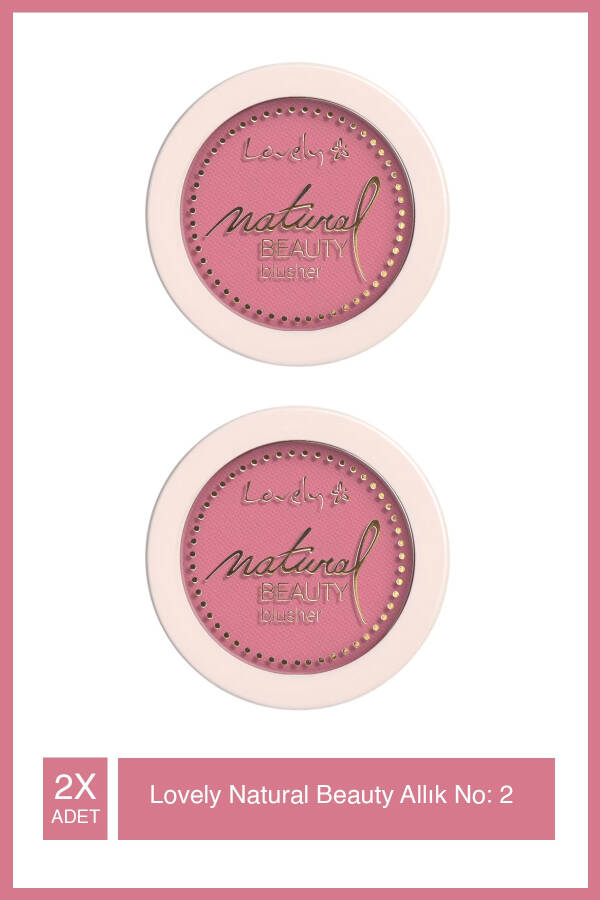 Blusher Natural Beauty 2 Pink Blush *2 Pieces - 2