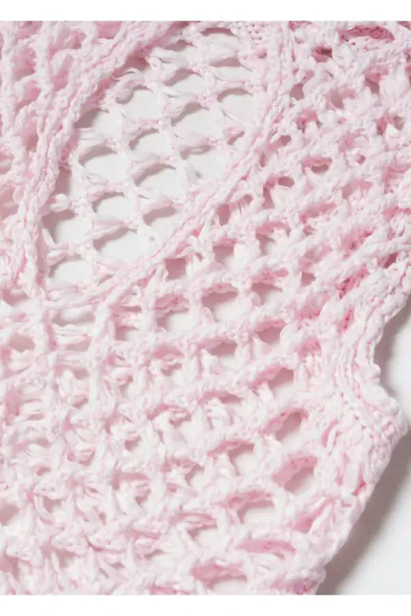 Блуза с открытой спиной и перфорацией - 6