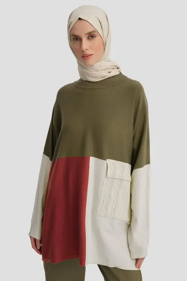 Блузка 24kd2805 Бежевый - 2