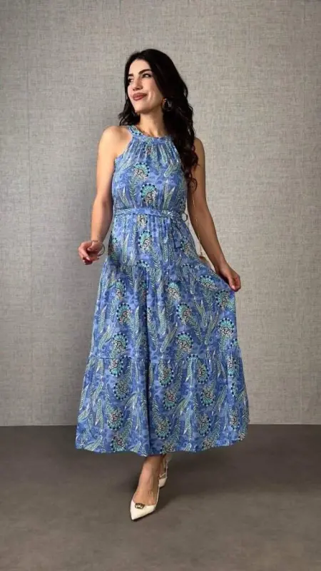 Блузка-бралетт женская из супрема с открытыми плечами и узором через шею - 3