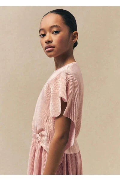 Блузка из люрекса с рюшами - MANGO KIDS