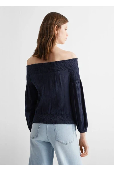 Блузка с открытыми плечами - 3