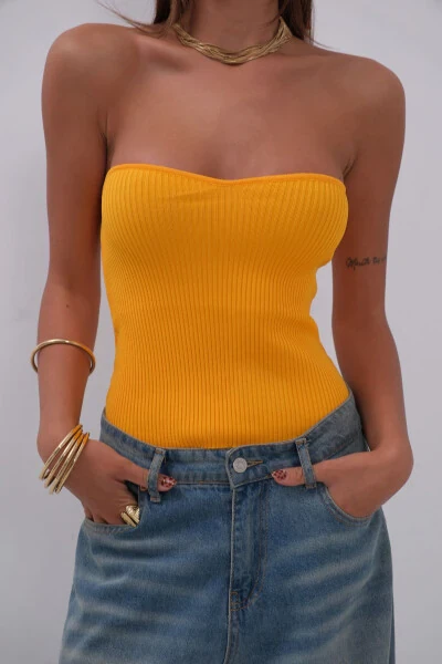 Блузка трикотажная без бретелек Modazone - 4