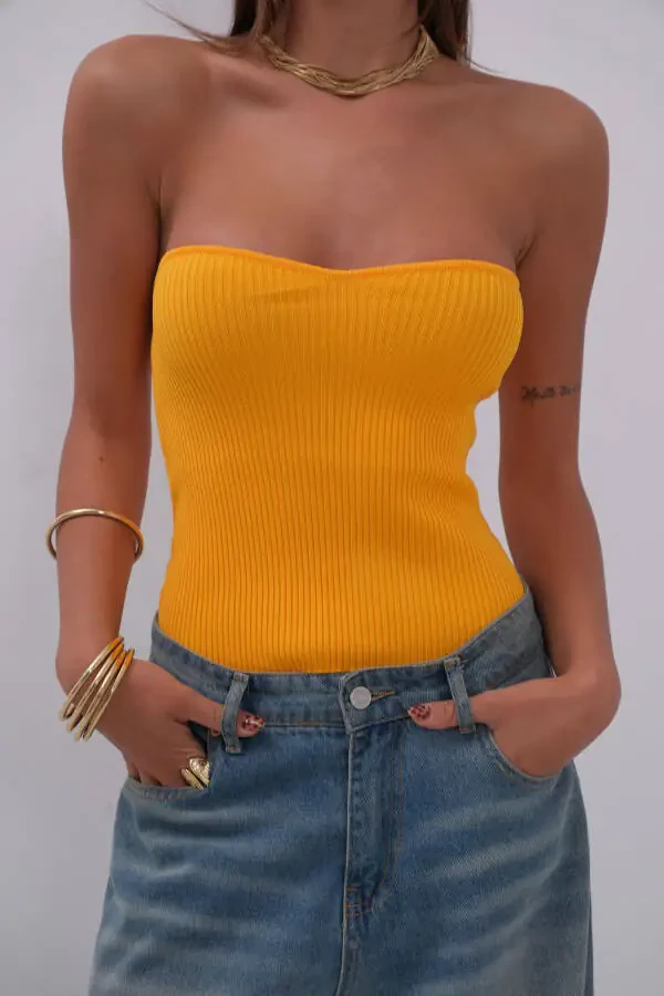 Блузка трикотажная без бретелек Modazone - 4