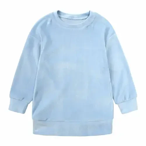 BLVB 2Pcs Fashion Toddler Baby Boy Girl Velvet Long Sleeve Sweatshirt Tops Pant Set Tracksuit Clothes for Kids - 7