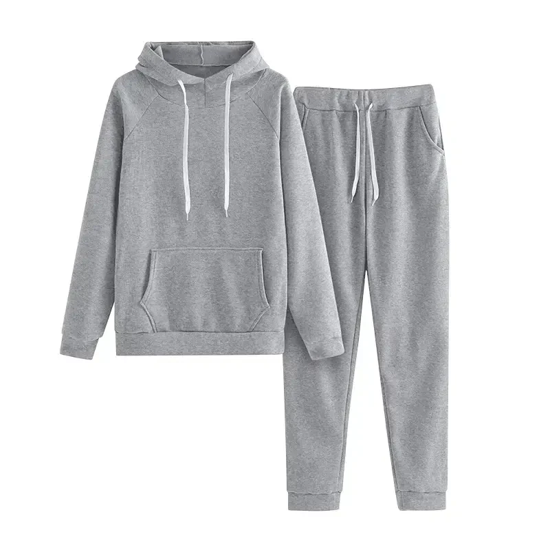 BLVB Women Jogger Outfit Matching Sweat Suits Long Sleeve Hooded Sweatshirt and Sweatpants 2 Piece Lounge Sets Tracksuit- - 1