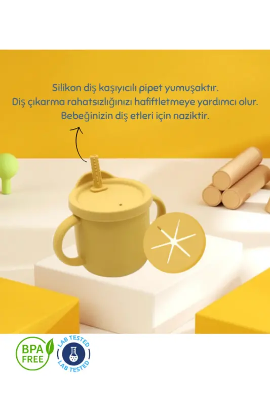 Blw Vakumlu Silikon Chaqaloq Ovqat To'plami - yostig'i -tavoq - kosacha - pipetli stakan - qoshiq - vilka - 9 dona - 3