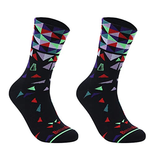 BMAMBAS Unisex Cycling Socks Adults Sports and Running Compression Socks Men & Women - 3