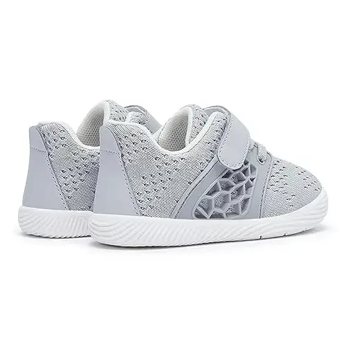 BMCiTYBM Baby Boy Girl Shoes Breathable Mesh Walking Shoes Lightweight Non-Slip Sneakers Infant First Walkers 6 9 12 18 24 Month - 4