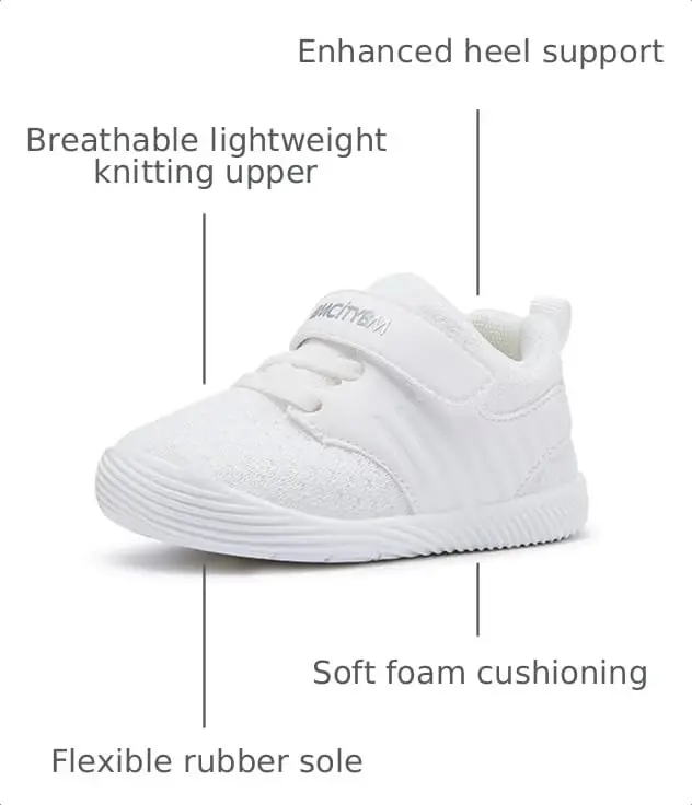 BMCiTYBM Baby Boy Girl Shoes Breathable Mesh Walking Shoes Lightweight Non-Slip Sneakers Infant First Walkers 6 9 12 18 24 Month - 1