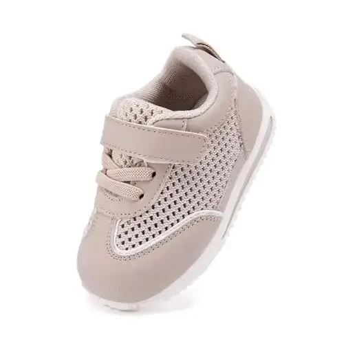 BMCiTYBM Baby Boy Girl Shoes Breathable Mesh Walking Shoes Lightweight Non-Slip Sneakers Infant First Walkers 6 9 12 18 24 Month - 1