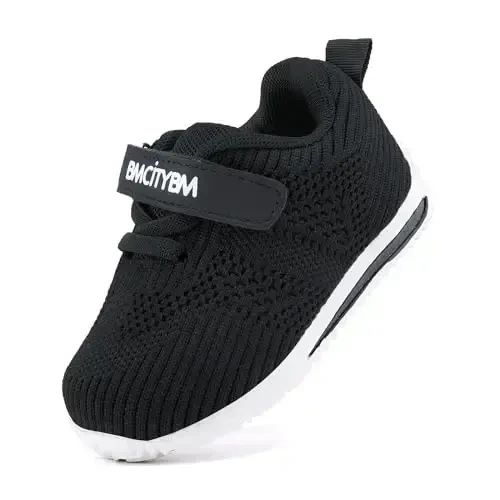 BMCiTYBM Baby Boy Girl Shoes Breathable Mesh Walking Shoes Lightweight Non-Slip Sneakers Infant First Walkers 6 9 12 18 24 Month - 1