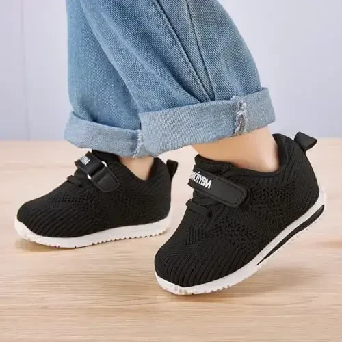 BMCiTYBM Baby Boy Girl Shoes Breathable Mesh Walking Shoes Lightweight Non-Slip Sneakers Infant First Walkers 6 9 12 18 24 Month - 2