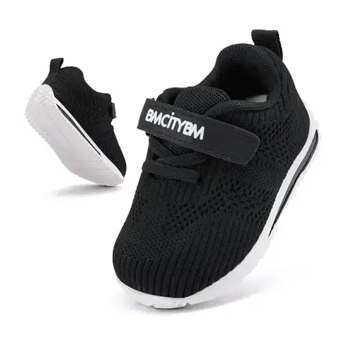 BMCiTYBM Baby Boy Girl Shoes Breathable Mesh Walking Shoes Lightweight Non-Slip Sneakers Infant First Walkers 6 9 12 18 24 Month - 3