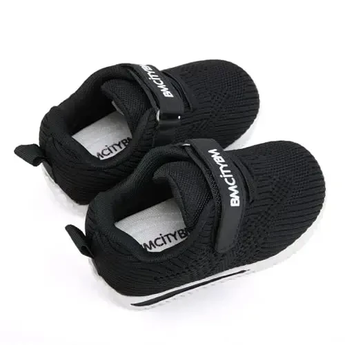 BMCiTYBM Baby Boy Girl Shoes Breathable Mesh Walking Shoes Lightweight Non-Slip Sneakers Infant First Walkers 6 9 12 18 24 Month - 5