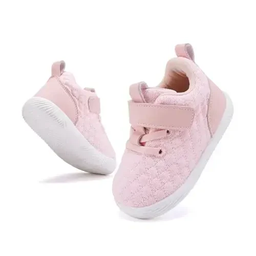 BMCiTYBM Baby Boy Girl Shoes Breathable Mesh Walking Shoes Lightweight Non-Slip Sneakers Infant First Walkers 6 9 12 18 24 Month - 5