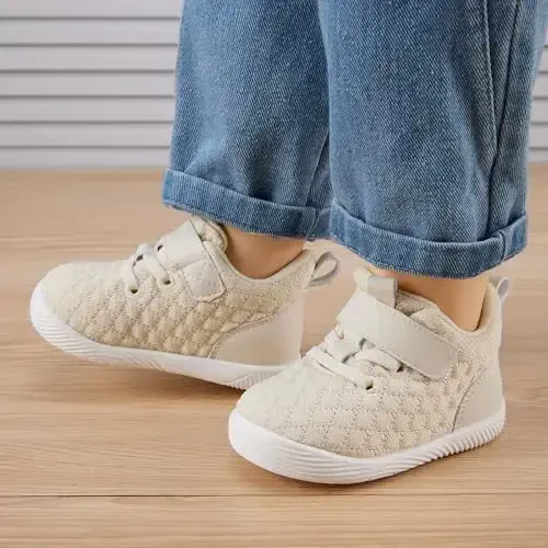 BMCiTYBM Baby Boy Girl Shoes Breathable Mesh Walking Shoes Lightweight Non-Slip Sneakers Infant First Walkers 6 9 12 18 24 Month - 2