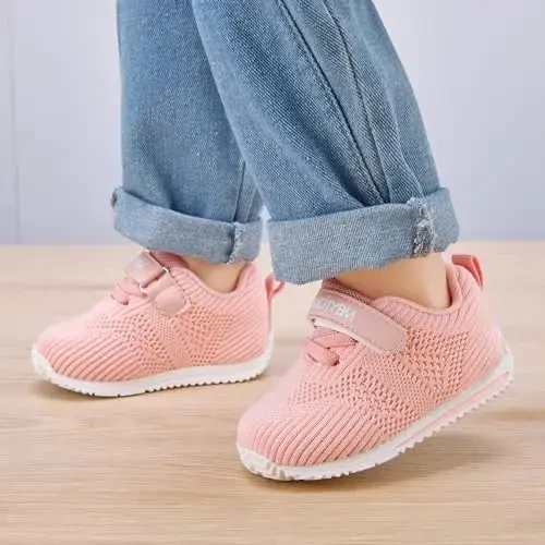 BMCiTYBM Baby Boy Girl Shoes Breathable Mesh Walking Shoes Lightweight Non-Slip Sneakers Infant First Walkers 6 9 12 18 24 Month - 2